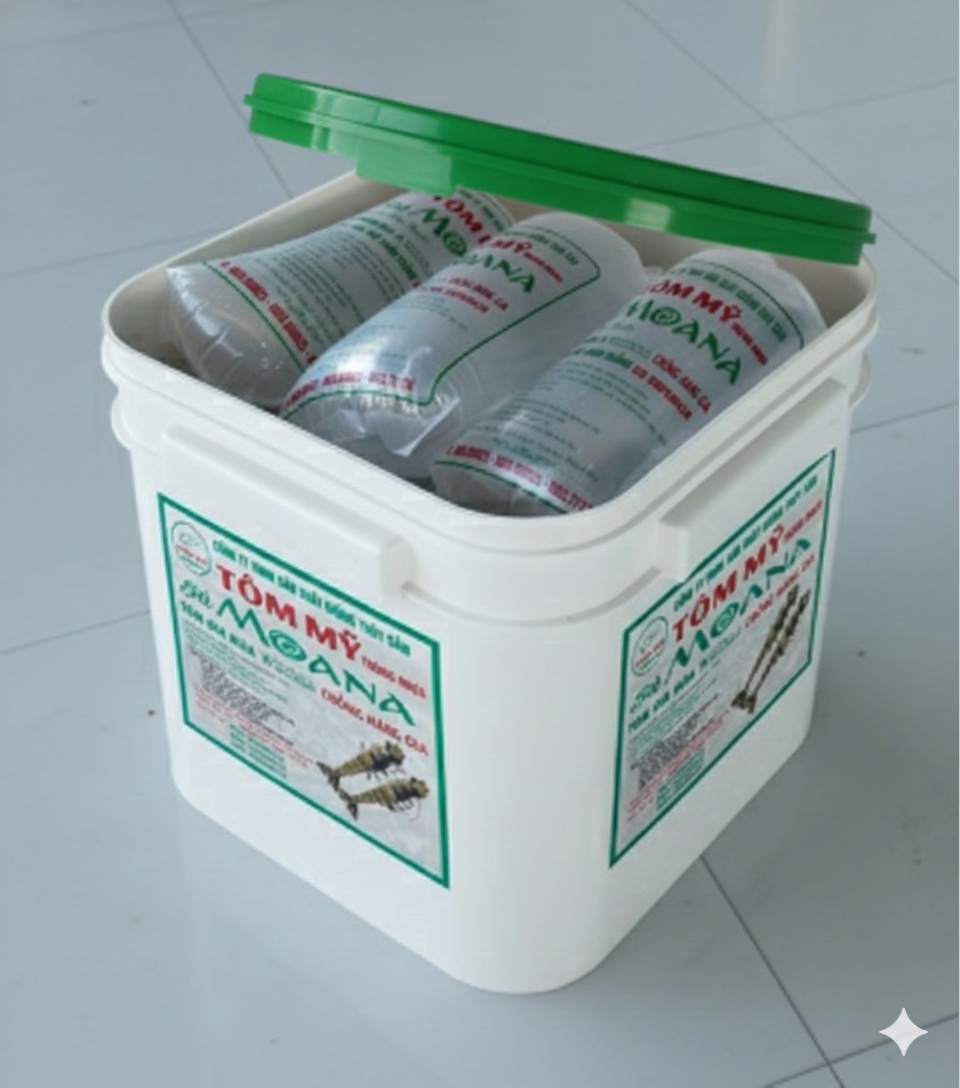 Thùng nhựa chống giả của Tôm Mỹ Thùng Nhựa